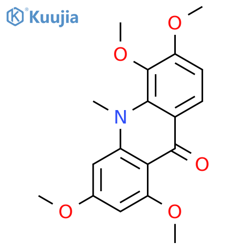 9(10H)-Acridinone, 1,3,5,6-tetramethoxy-10-methyl- structure