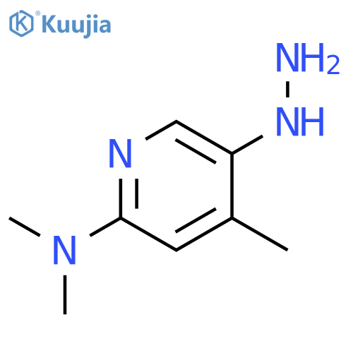 5-hydrazinyl-N,N,4-trimethylpyridin-2-amine structure