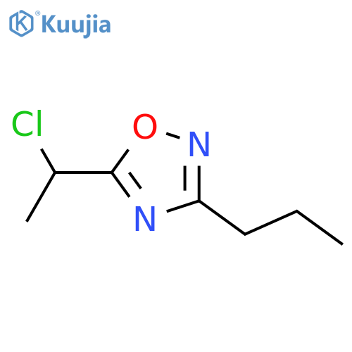 5-(1-chloroethyl)-3-propyl-1,2,4-oxadiazole structure