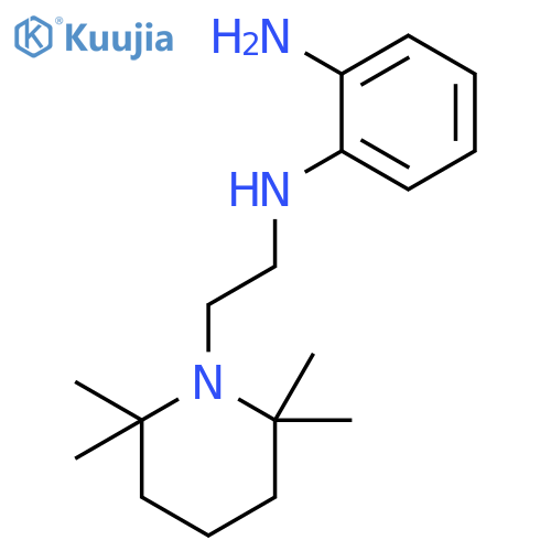 1,2-Benzenediamine, N-[2-(2,2,6,6-tetramethyl-1-piperidinyl)ethyl]- structure
