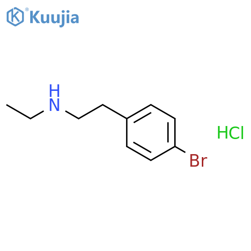 BENZENEETHANAMINE, 4-BROMO-N-ETHYL-, HYDROCHLORIDE structure