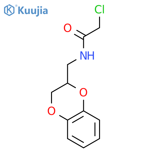 2-Chloro-N-(2,3-dihydro-benzo1,4dioxin-2-ylmethyl)-acetamide structure