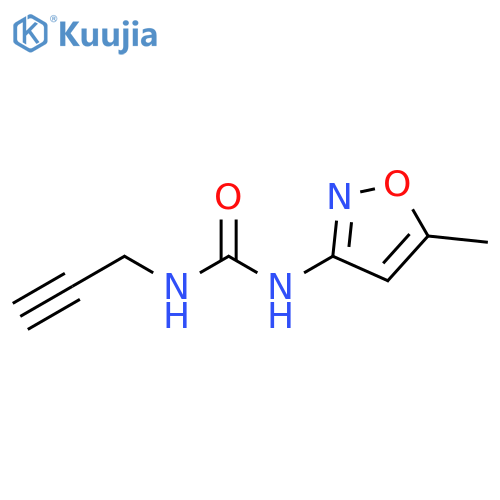 1-(5-methyl-1,2-oxazol-3-yl)-3-(prop-2-yn-1-yl)urea structure