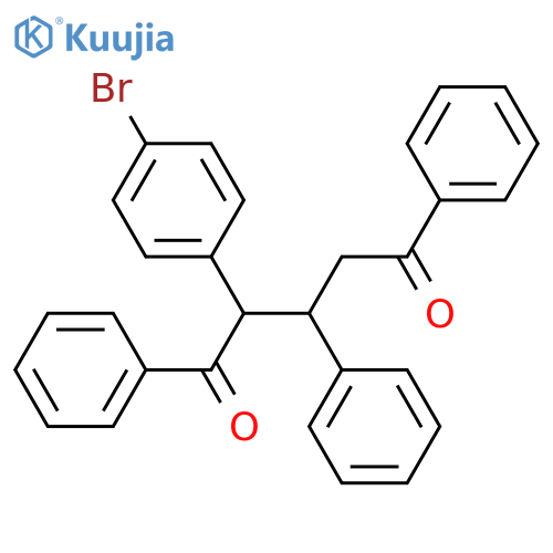 1,5-Pentanedione, 2-(4-bromophenyl)-1,3,5-triphenyl- structure