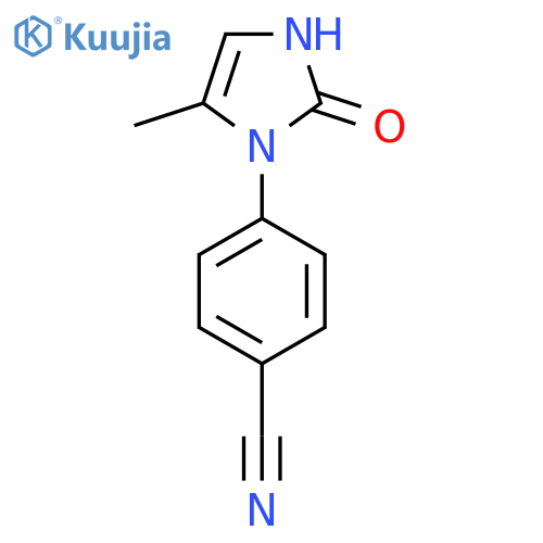4-(5-Methyl-2-oxo-2,3-dihydro-1H-imidazol-1-yl)benzonitrile structure