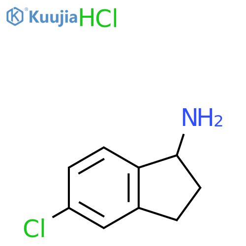 5-Chloro-2,3-dihydro-1H-inden-1-amine hydrochloride structure