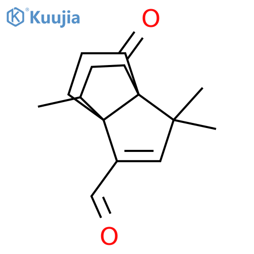 1H,4H-3a,6a-Propanopentalene-3-carboxaldehyde,5,6-dihydro-1,1,4-trimethyl-9-oxo-, (3aR,4R,6aR)- (9CI) structure