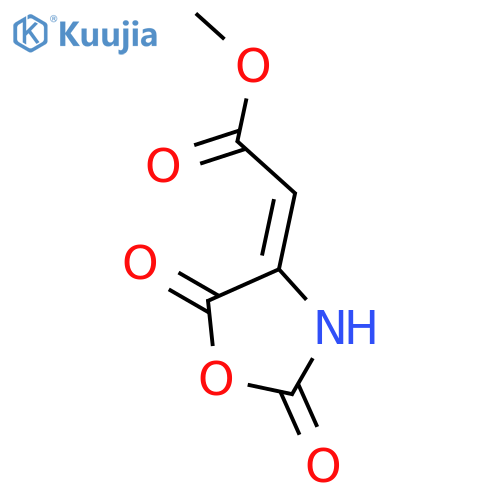 Acetic acid, (2,5-dioxo-4-oxazolidinylidene)-, methyl ester, (Z)- structure
