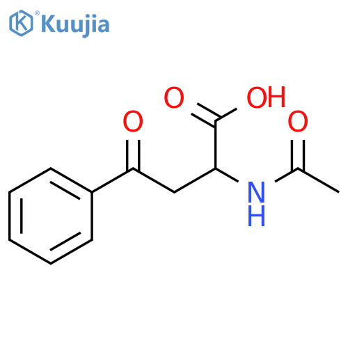 2-acetamido-4-oxo-4-phenylbutanoic acid structure