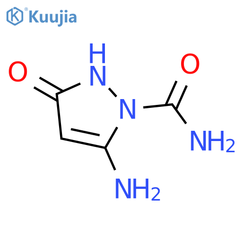 5-amino-2,3-dihydro-3-oxo-1H-Pyrazole-1-carboxamide structure