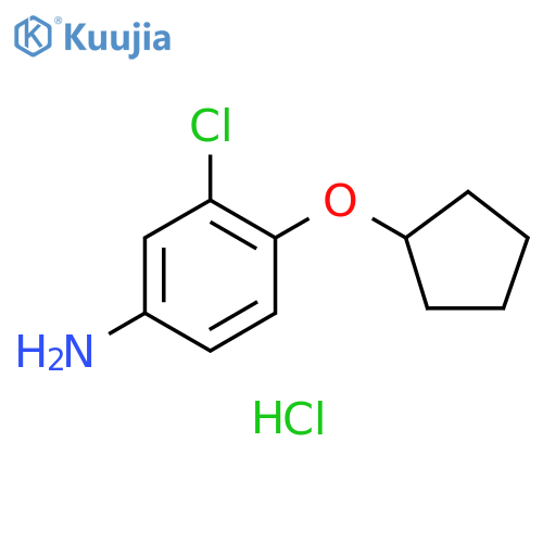 3-Chloro-4-(cyclopentyloxy)aniline Hydrochloride structure