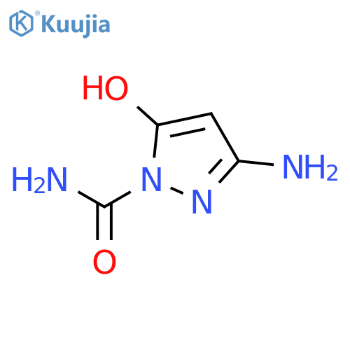3-amino-5-hydroxy-1H-Pyrazole-1-carboxamide structure