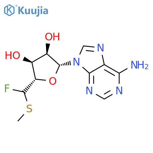 Adenosine,5'-C-fluoro-5'-S-methyl-5'-thio-, (5'R)- (9CI) structure
