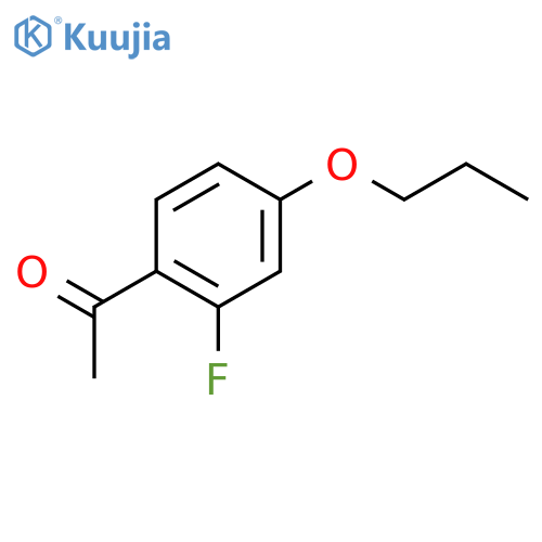 Ethanone,1-(2-fluoro-4-propoxyphenyl)- structure