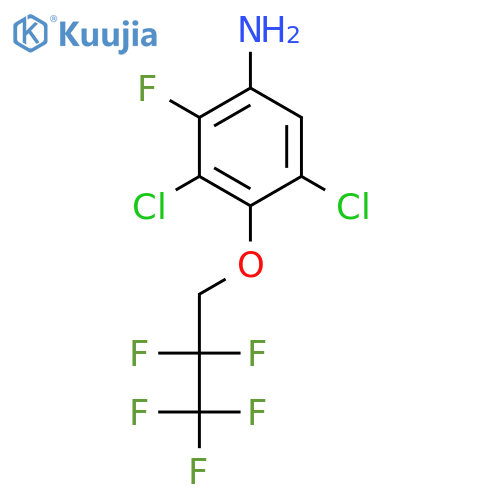 Benzenamine, 3,5-dichloro-2-fluoro-4-(2,2,3,3,3-pentafluoropropoxy)- structure