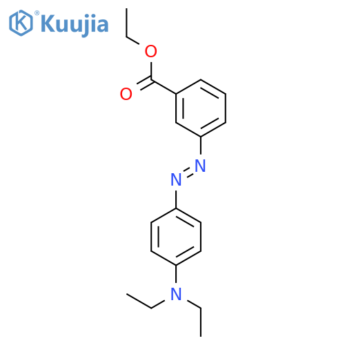 Benzoic acid, 3-[[4-(diethylamino)phenyl]azo]-, ethyl ester structure