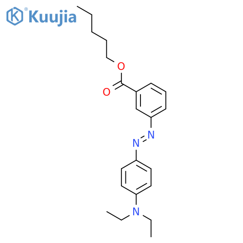 Benzoic acid, 3-[[4-(diethylamino)phenyl]azo]-, pentyl ester structure