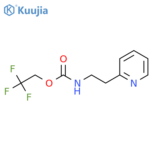 2,2,2-Trifluoroethyl N-2-(Pyridin-2-yl)ethylcarbamate structure