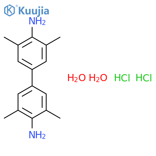 3,3',5,5'-Tetramethyl-[1,1'-biphenyl]-4,4'-diamine dihydrochloride dihydrate structure