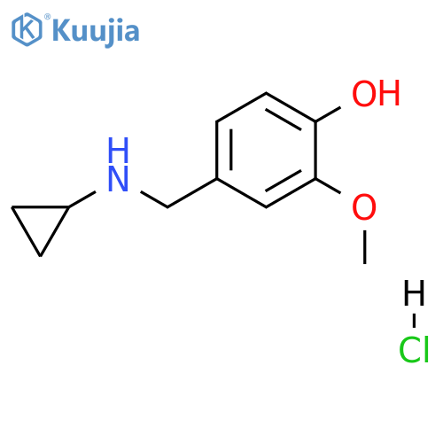 4-(Cyclopropylamino)methyl-2-methoxyphenol Hydrochloride structure