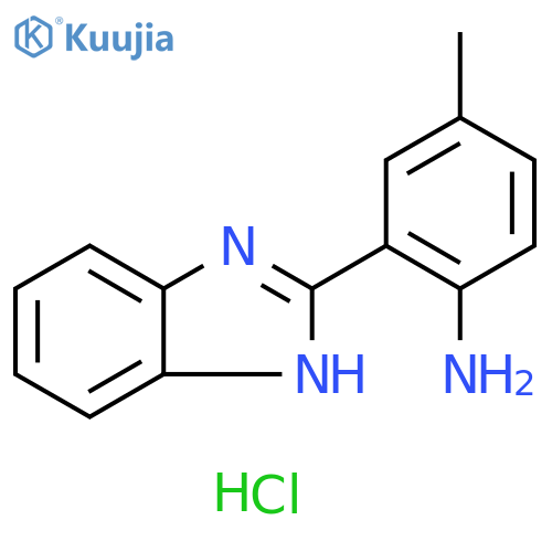 2-(1H-1,3-benzodiazol-2-yl)-4-methylaniline dihydrochloride structure