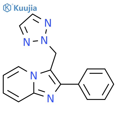 3-((2H-1,2,3-Triazol-2-yl)methyl)-2-phenyl-imidazo[1,2-a]pyridine structure