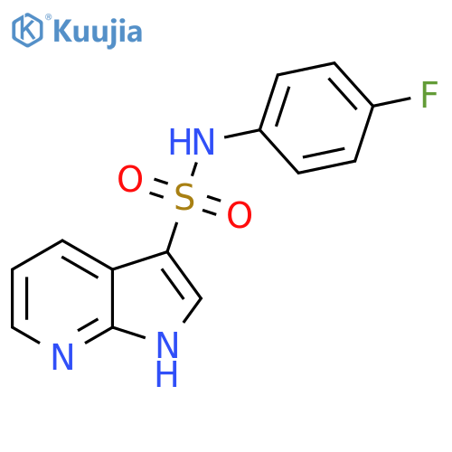 1H-Pyrrolo[2,3-b]pyridine-3-sulfonic acid (4-fluoro-phenyl)-amide structure