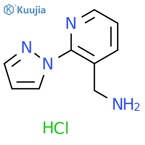 2-(1H-pyrazol-1-yl)pyridin-3-ylmethanamine Hydrochloride structure