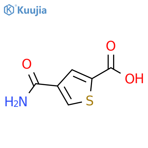 4-carbamoylthiophene-2-carboxylic acid structure