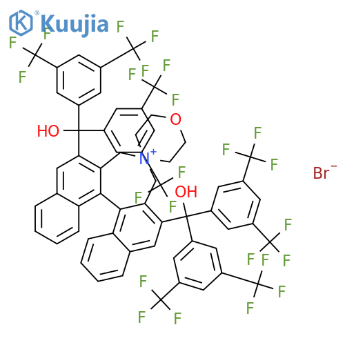 (11bS)-2,6-Bisbis3,5-bis(trifluoromethyl)phenylhydroxymethyl-3,5-dihydrospiro4h-dinaphth2,1-c:1',2'-eazepine-4,4'-morpholinium Bromide structure