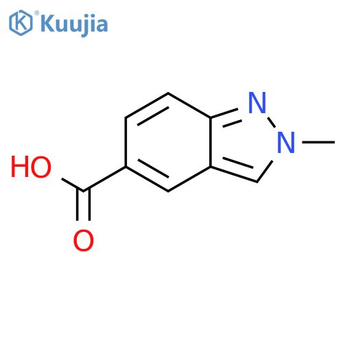 2-methyl-2H-indazole-5-carboxylic acid structure
