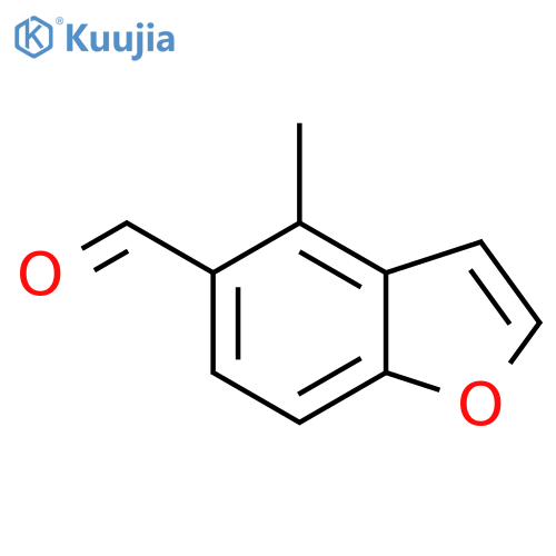 5-Benzofurancarboxaldehyde,4-methyl- structure