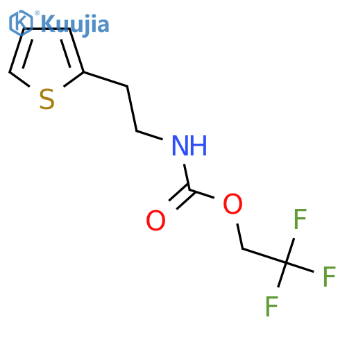 2,2,2-Trifluoroethyl N-2-(Thiophen-2-yl)ethylcarbamate structure