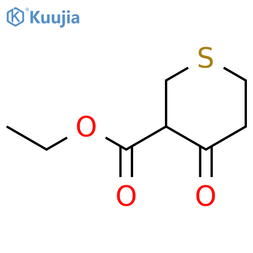 ethyl 4-oxotetrahydrothiopyran-3-carboxylate structure