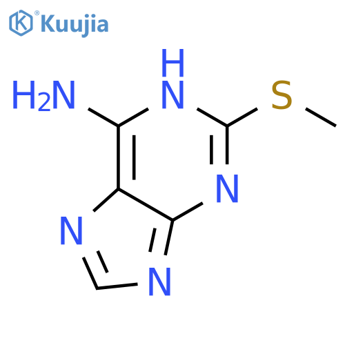 1H-Purin-6-amine,2-(methylthio)- structure