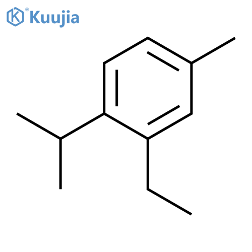Benzene,2-ethyl-4-methyl-1-(1-methylethyl)- structure