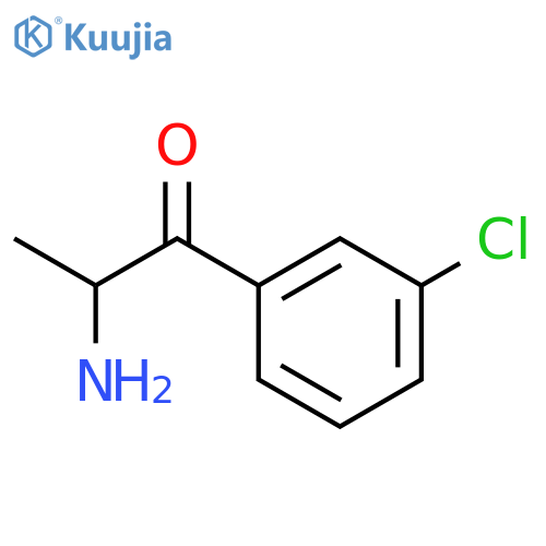 2-amino-1-(3-chlorophenyl)propan-1-one structure