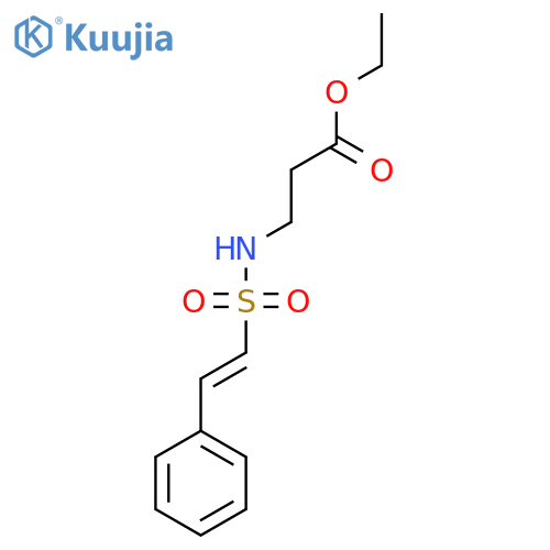 Ethyl 3-(2-phenylethenesulfonamido)propanoate structure