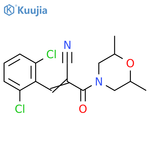 α-[(2,6-Dichlorophenyl)methylene]-2,6-dimethyl-β-oxo-4-morpholinepropanenitrile structure