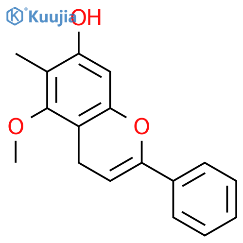 5-methoxy-6-methyl-2-phenyl-4H-1-benzopyran-7-ol structure