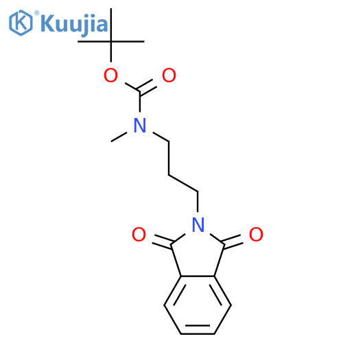 N1-tert-butoxycarbonyl-N1-methyl-N2-phthalyl-1,3-propanediamine structure