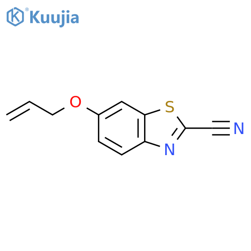 2-Benzothiazolecarbonitrile, 6-(2-propen-1-yloxy)- structure