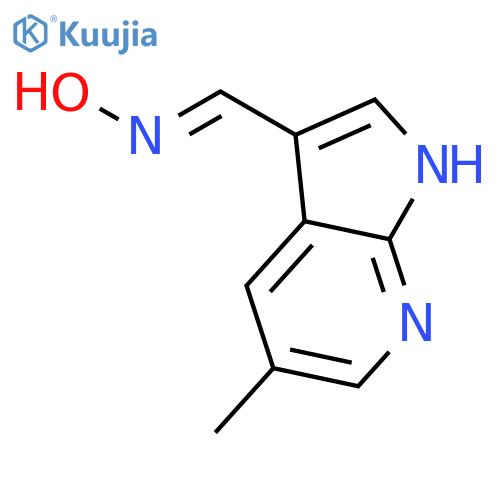 (E)-5-Methyl-1H-pyrrolo2,3-bpyridine-3-carbaldehyde Oxime structure