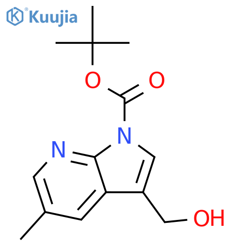 tert-Butyl 3-(Hydroxymethyl)-5-methyl-1H-pyrrolo2,3-bpyridine-1-carboxylate structure
