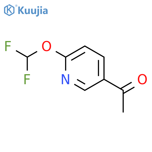 1-(6-(Difluoromethoxy)pyridin-3-yl)ethanone structure