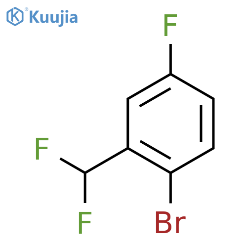 1-Bromo-2-(difluoromethyl)-4-fluorobenzene structure