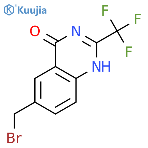 4(1H)-Quinazolinone, 6-(bromomethyl)-2-(trifluoromethyl)- structure