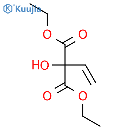 Propanedioic acid, 2-ethenyl-2-hydroxy-, 1,3-diethyl ester structure
