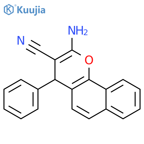4H-Naphtho[1,2-b]pyran-3-carbonitrile, 2-amino-4-phenyl- structure