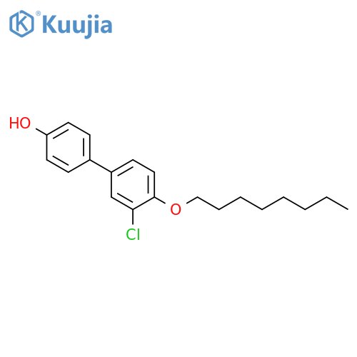 [1,1'-Biphenyl]-4-ol, 3'-chloro-4'-(octyloxy)- structure